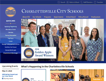 Tablet Screenshot of charlottesvilleschools.org